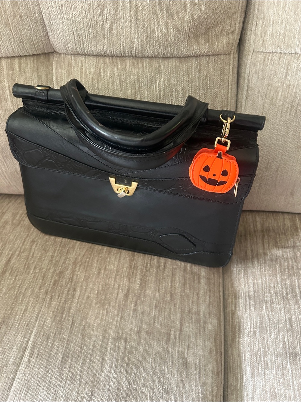 NEW Pumpkin Bag Charm Coins Keychain